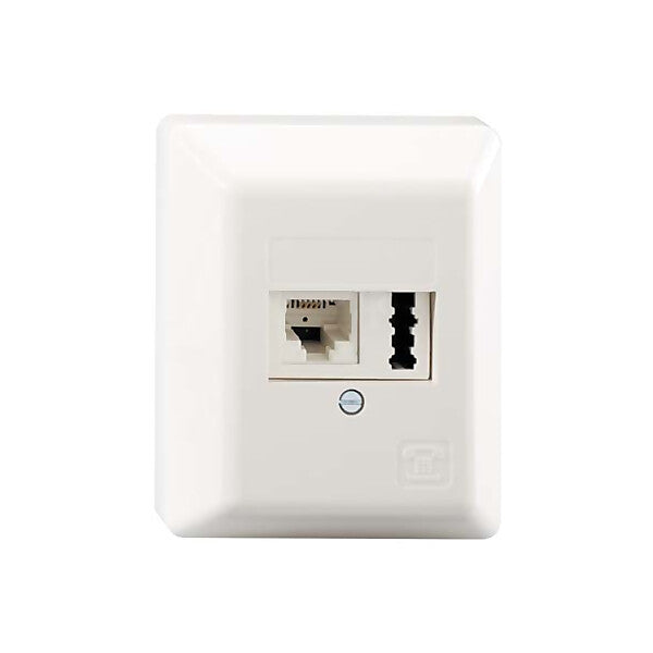 Rutenbeck Anschlußdose TAE6 F+N Ap rw IAE/UAE8(6)#13311101